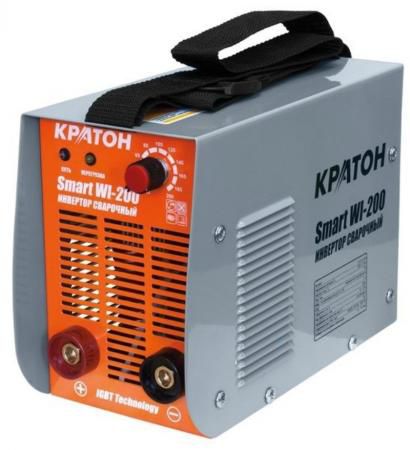 Инвертор сварочный КРАТОН Smart WI-200 7.2кВт 220В 50Гц 10-200А 1.6-5.0мм 6.9кг