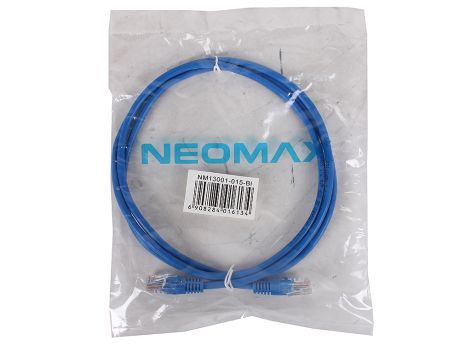 Патч-корд литой Neomax 13001-015B UTP 1.5 м, кат. 5е - синий
