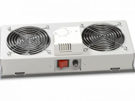Вентиляторный модуль Estap M35HV2FTG 2 вентилятора термостат для шкафов EuroLine и EcoLine серый