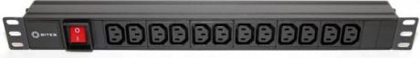 Блок розеток 5bites PDU1219A-09 для 19" шкафов 12 розеток