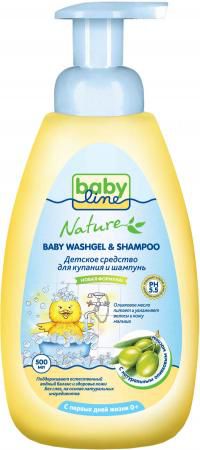 Средство для купания Babyline Nature с оливковым маслом 500 мл