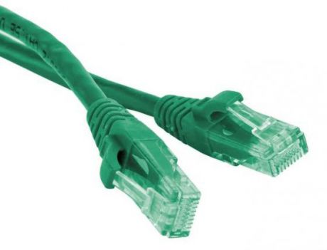 Патч-корд RJ45 - RJ45, 4 пары, UTP, категория 5е, 0.5 м, зеленый, TWT TWT-45-45-0.5-GN