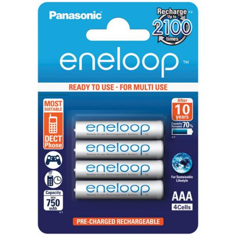 Аккумуляторы Panasonic ENELOOP PRO/ BK-4MCCE/4BE Аккумулятор . (блистер 4 шт.)