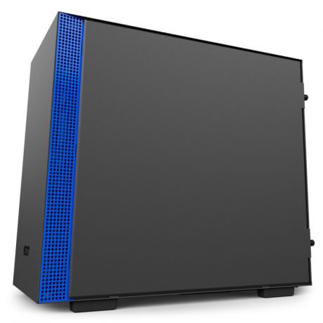Корпус Mini-ITX NZXT H200i Без БП чёрный синий CA-H200W-BL