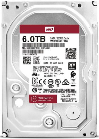 Жесткий диск WD Red Pro WD6003FFBX 6TB SATA III/3.5"/7200 rpm/256MB