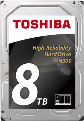 Жесткий диск Toshiba N300 HDWN180UZSVA 8TB SATA III/3.5"/7200 rpm/128MB