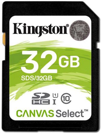 Карта памяти SDHC 32Gb Class10 Kingston UHS-I Canvas Select (SDS/32GB)