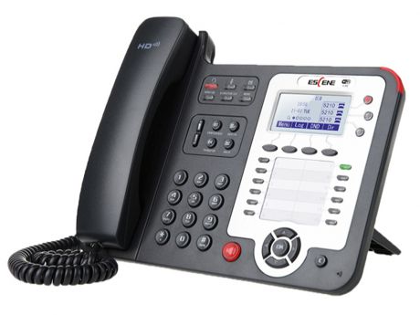 SIP-телефон Escene WS330-PEGV4 поддержка 5.8G WiFi 3 SIP аккаунта, 132x64 LCD-дисплей, 8 программируемых клавиш, 12 клавиш быстрого набора BLF, XML/LD