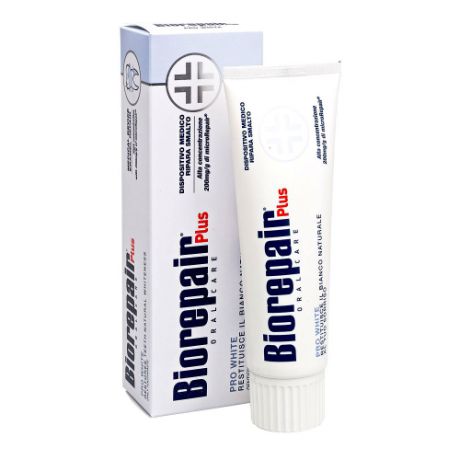 Отбеливающая зубная паста Biorepair Pro White Plus 75 мл (Biorepair, Ежедневная забота)