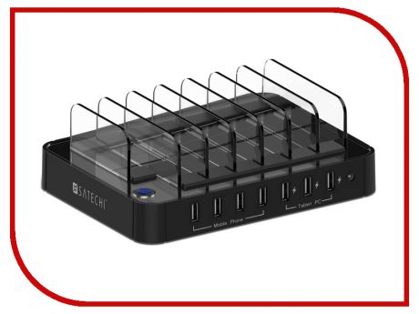 Зарядное устройство Satechi 7-Port USB Charging Station Dock Black B00TT9O0SG