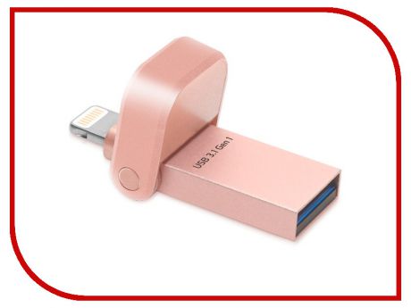 USB Flash Drive A-Data i-Memory AI920 Lightning to USB 3.1 AAI920-32G-CRG Rose Gold