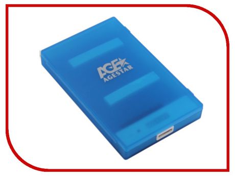Аксессуар Внешний корпус для HDD AgeStar 3UBCP1-6G USB3.0 SATA Blue