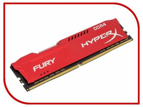 Модуль памяти Kingston HyperX Fury DDR4 DIMM 2400MHz PC4-19200 CL15 - 8Gb HX424C15FR2/8