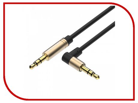 Аксессуар Vention 3.5mm Jack M - 3.5 Jack M Black 0.5m угловой