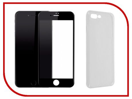 Аксессуар Защитное стекло + накладка Innovation Lux 5D для APPLE iPhone 7 Plus / 8 Plus Black 11704