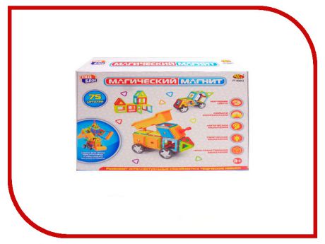 Конструктор ABtoys Магический магнит 75 дет. PT-00843