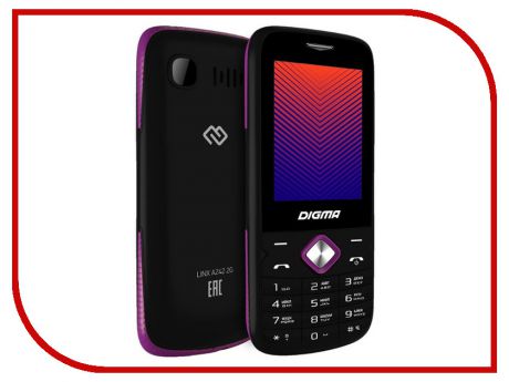 Сотовый телефон Digma Linx A242 2G Black-Purple