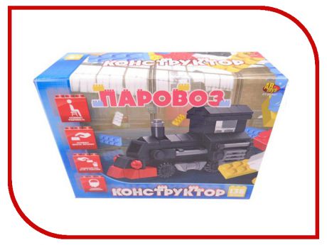 Конструктор ABtoys Паровоз 136 дет. PT-00447