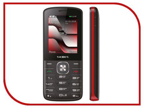 Сотовый телефон teXet TM-D329 Black-Red