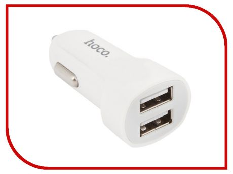 Зарядное устройство HOCO Z2A 2xUSB 2.4A White