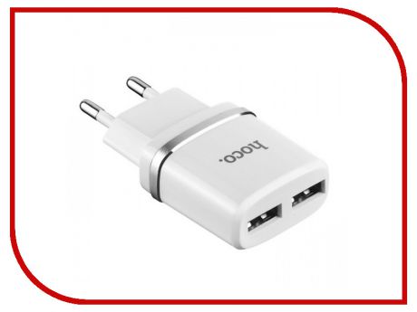 Зарядное устройство HOCO C12 Smart 2xUSB + Micro USB White
