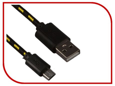 Аксессуар Liberty Project USB - Micro USB 1m Black-Yellow 0L-00001020