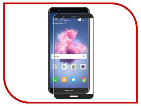 Аксессуар Защитное стекло для Huawei P Smart/Enjoy 7S Red Line Full Screen Tempered Glass Black УТ000014067