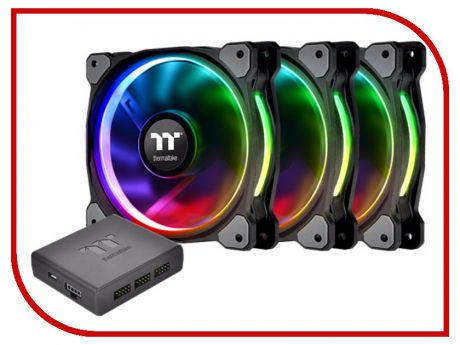 Вентилятор Thermaltake Riing Plus 14 LED RGB Radiator Fan TT Premium Edition (3 Fan Pack)