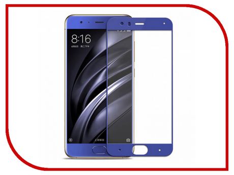 Аксессуар Защитное стекло для Xiaomi Mi 6 (17) Media Gadget 2.5D Full Cover Glass Blue Frame MGFCXM6BL