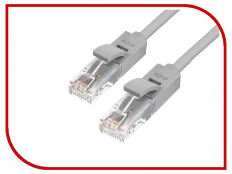 Сетевой кабель Greenconnect UTP 24AWG cat.5e RJ45 T568B 0.5m Grey GCR-50684