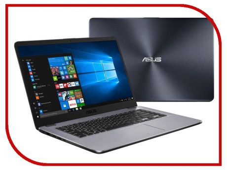 Ноутбук ASUS X505BA-EJ151T 90NB0G12-M02530 (AMD E2-9000 1.8 GHz/4096Mb/500Gb/No ODD/AMD Radeon R2/Wi-Fi/Bluetooth/Cam/15.6/1920x1080/Windows 10 64-bit)