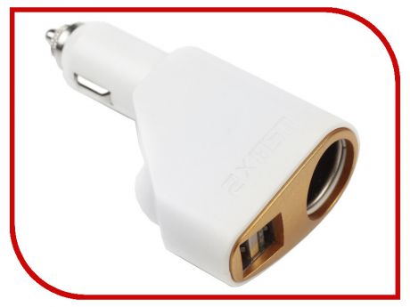 Разветвитель СИМА-ЛЕНД 2 USB 2.1 A 12/24 В White 2702585