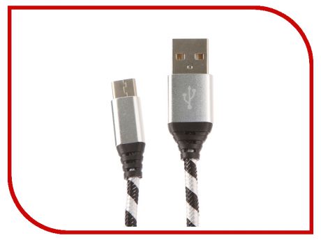 Аксессуар DF USB to Type C cZebra-01 Black-White
