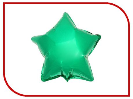 Шар фольгированный Flexmetal Звезда 9 Green 1246941