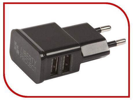 Зарядное устройство Liberty Project 2xUSB 2.1А 0L-00030218 Black