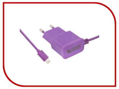 Зарядное устройство Liberty Project 1А Apple 8 pin Purple 0L-00000691