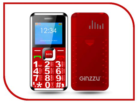 Сотовый телефон Ginzzu MB505 Red