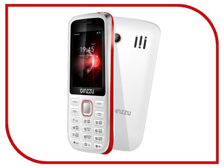 Сотовый телефон Ginzzu M201 White-Red