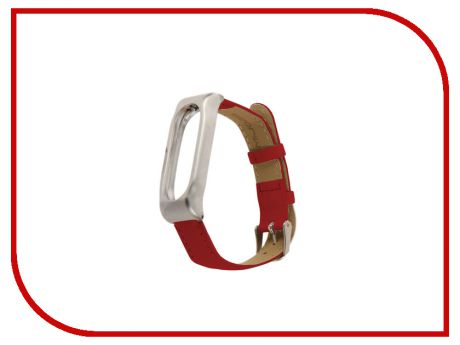 Aксессуар Ремешок Apres Mijobs Leather Strap for Xiaomi Mi Band 2 Red