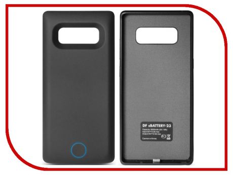 Аксессуар Чехол-аккумулятор для Samsung Galaxy Note 8 DF sBattery-23 6500mAh Black