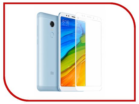 Аксессуар Защитное стекло для Xiaomi Redmi 5 Plus Zibelino TG Full Screen 0.33mm 2.5D White ZTG-FS-XMI-RDM-5-PLS-WHT