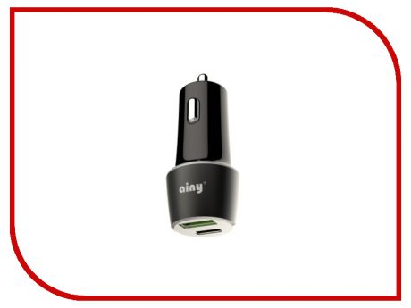 Зарядное устройство Ainy USB+Type-C Quick Charge 3.0 Black EB-043A