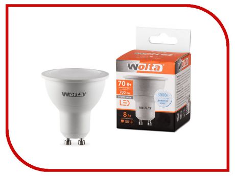 Лампочка Wolta LED MR16/8W/4000K/GU10 25SPAR16-230-8GU10