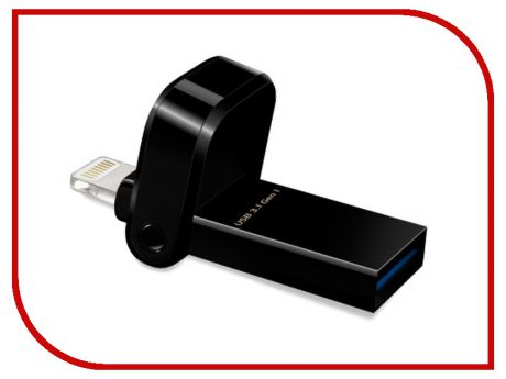 USB Flash Drive 64Gb A-Data i-Memory AI920 Lightning to USB 3.1 Black AAI920-64G-CBK