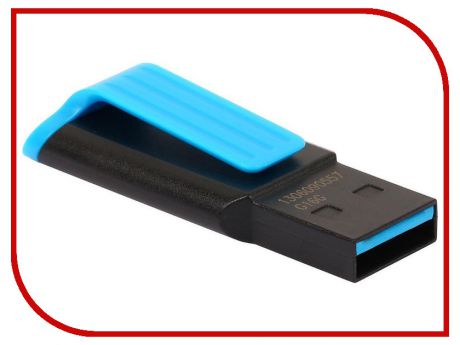 USB Flash Drive 64Gb - A-Data UV140 USB 3.0 Black-Blue AUV140-64G-RBE