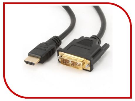 Аксессуар Gembird Cablexpert HDMI-DVI 19M/19M 1.8m Single Link Black CC-HDMI-DVI-6