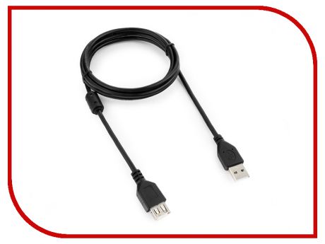 Аксессуар Gembird Cablexpert Pro USB2.0 AM/AF 1.8m Black CCF-USB2-AMAF-6
