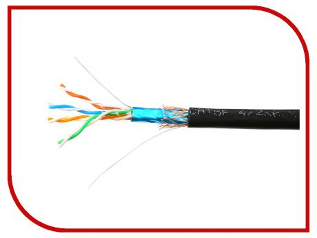 Сетевой кабель SkyNet Premium SFTP cat.5e 305m Outdoor Black CSP-SFTP-4-CU-OUT