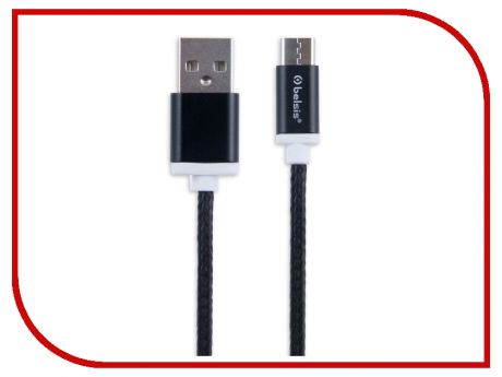 Аксессуар Belsis USB 2.0 A - USB Type-C 1.3m Black BS3003B