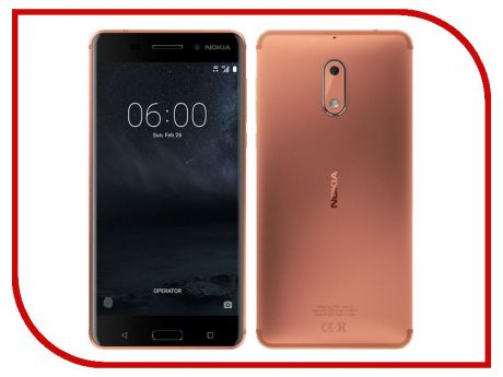 Сотовый телефон Nokia 6 Dual Sim Copper